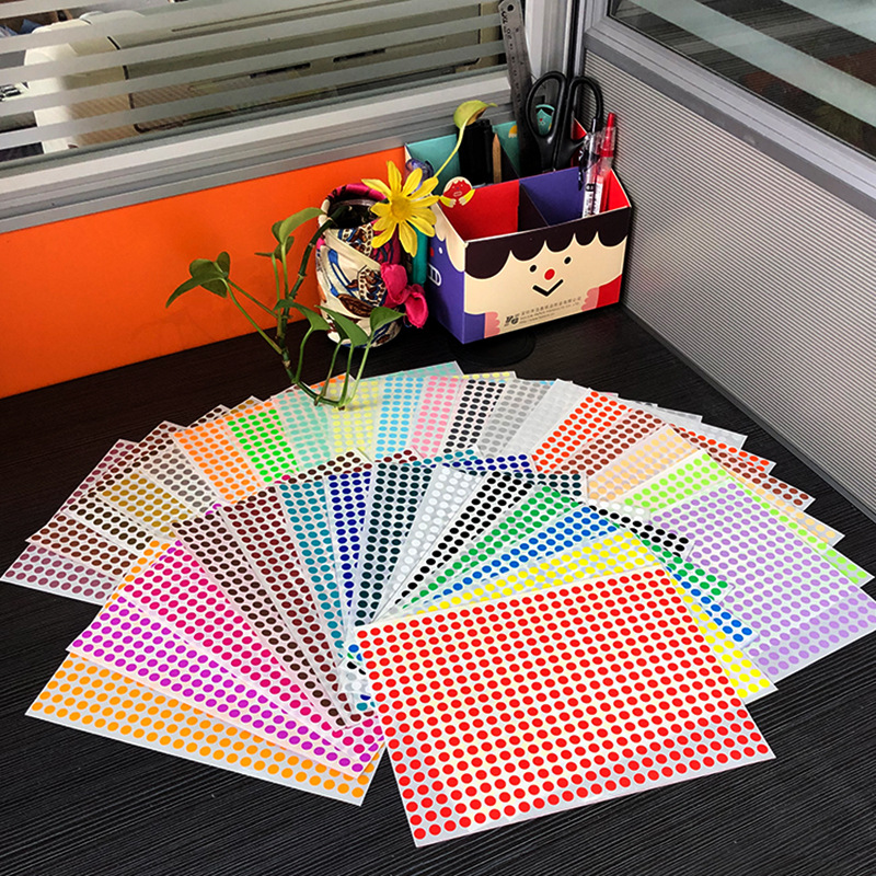16 Color Label Dot Stickers Se - Food Storage Labels recension och pris