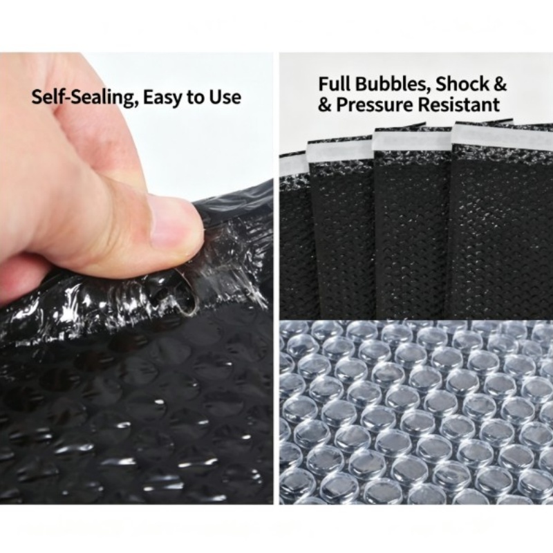 100pcs Black Self-Adhesive Bag - Food Storage Bag recension och pris