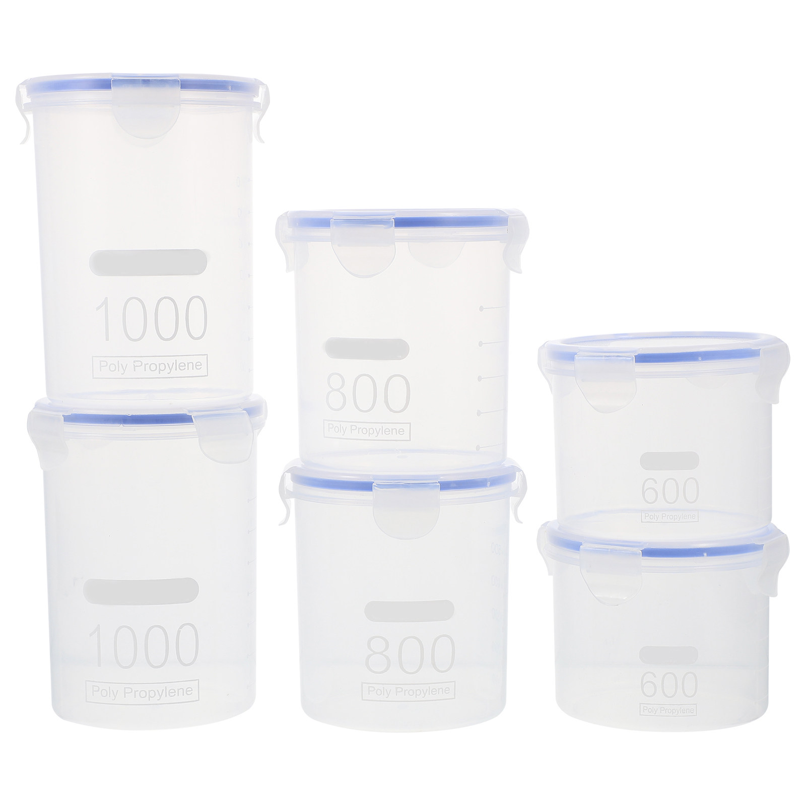 6Pcs Sealed Storage Jars Clear - Food Storage Containers recension och pris
