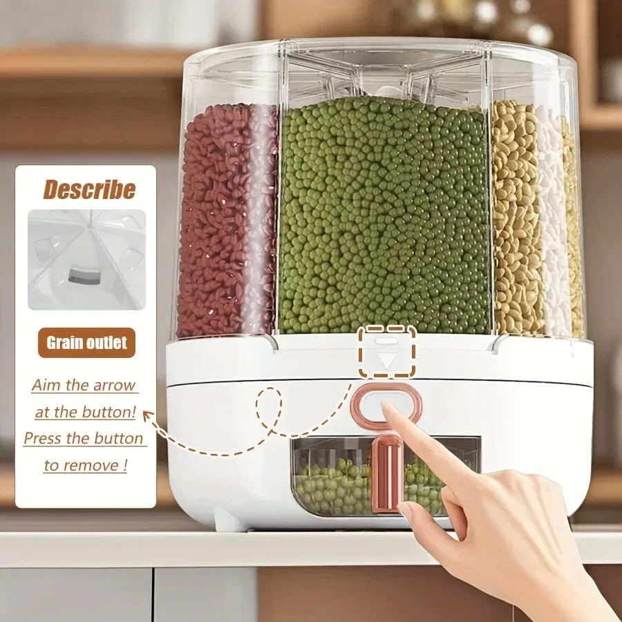 6-Compartment 360° Rotating Ai - Food Storage Meals recension och pris