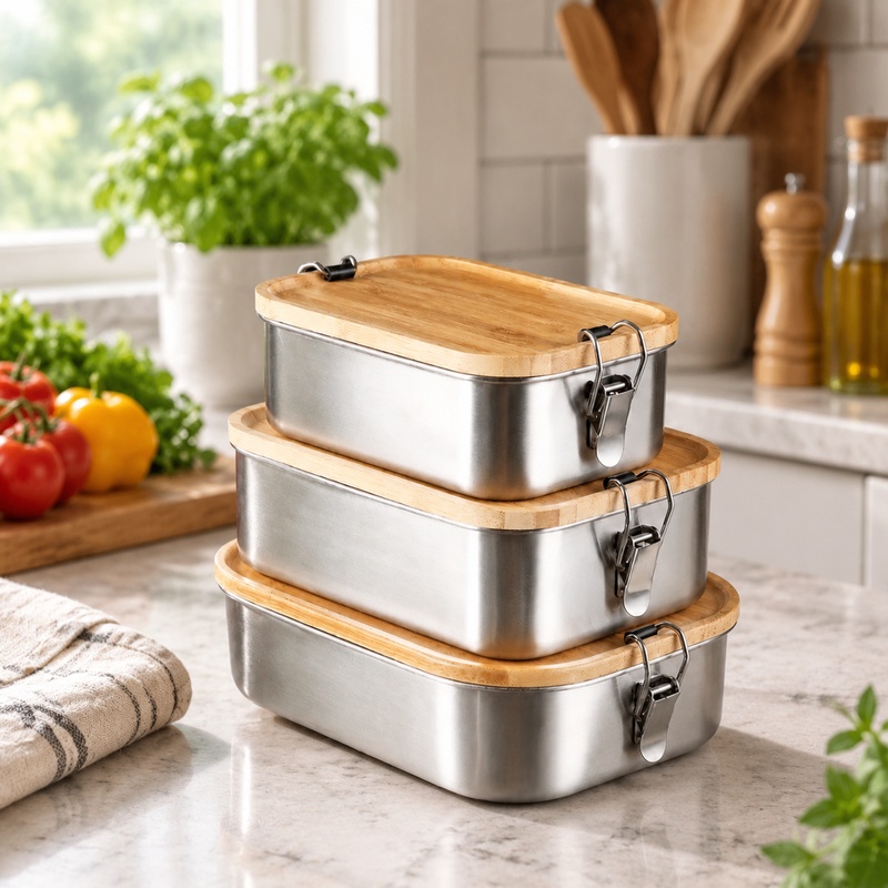 Durable 304 Stainless Steel Lu - Food Storage Meals recension och pris