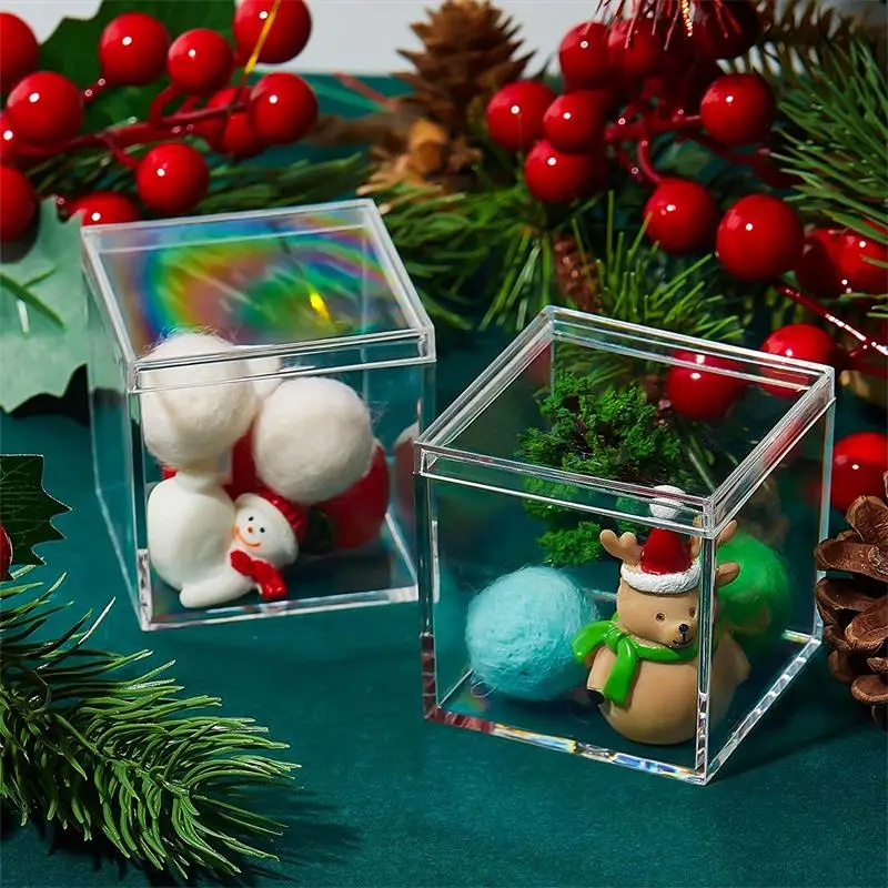 12 PCS Transparent Acrylic Box - Food Storage With Dividers recension och pris