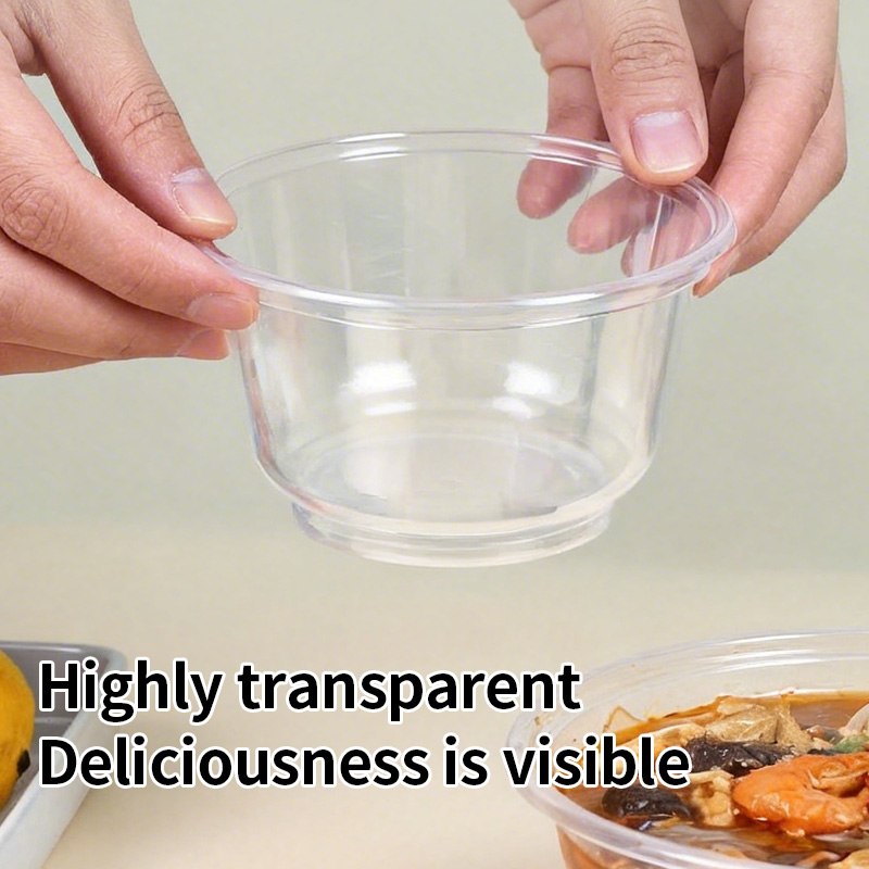 Disposable Plastic Bowls Trans - Food Storage Meals recension och pris