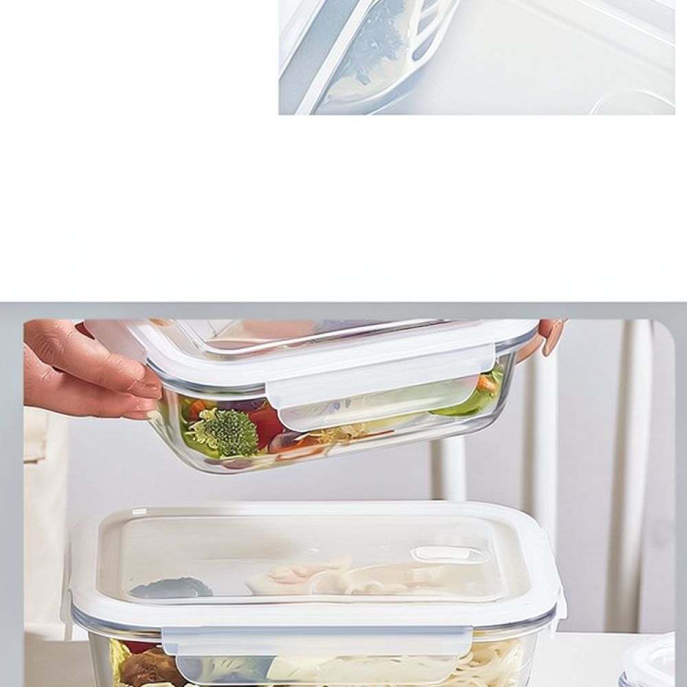 Microwave Safe Glass Bento Lun - Food Storage With Dividers recension och pris