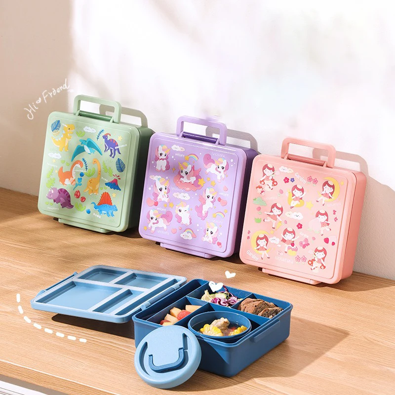 Lunch Box Cartoon Fruit Salad  - Food Storage Oven Safe recension och pris
