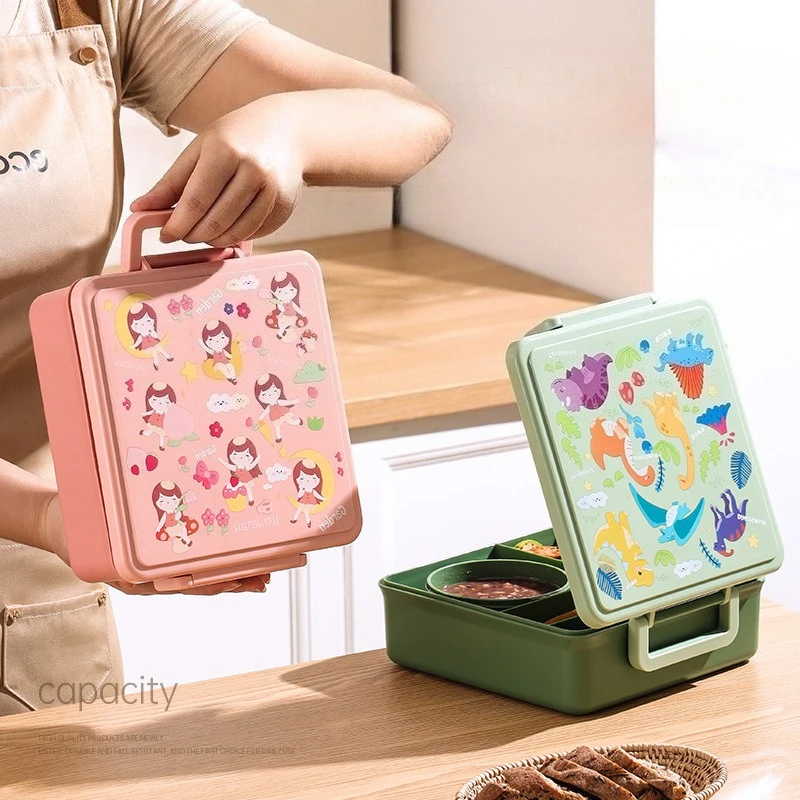 Lunch Box Cartoon Fruit Salad  - Food Storage Oven Safe recension och pris