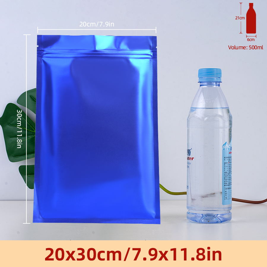 100pcs Matte Blue Foil Zipper  - Food Storage Bag recension och pris