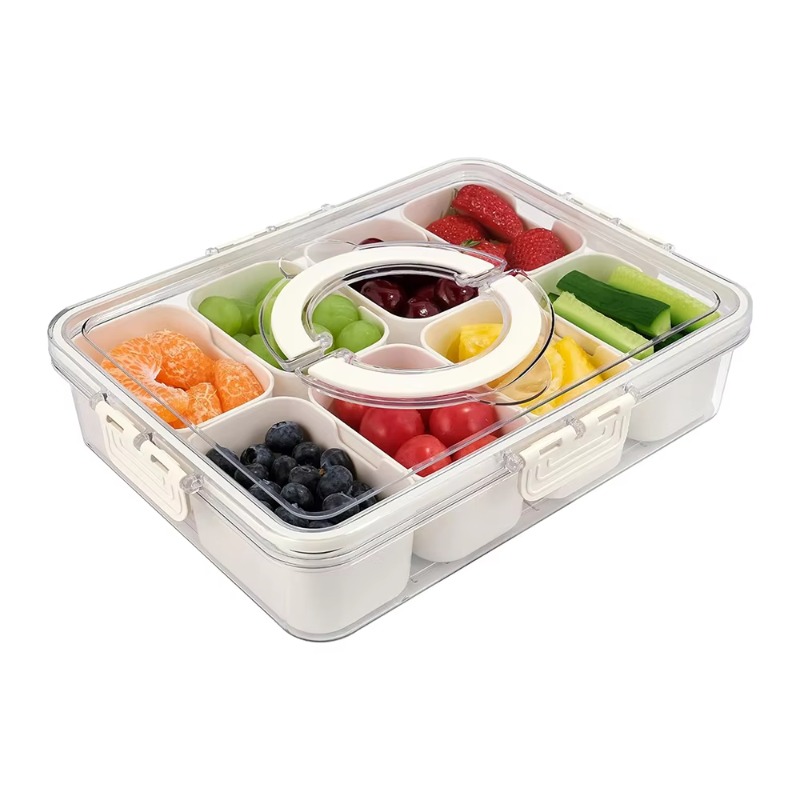 Kitchen Plastic PET 8 Compartm - Food Storage With Dividers recension och pris